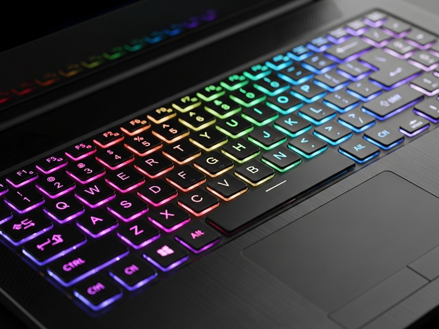 Laptop gamer con teclado RGB